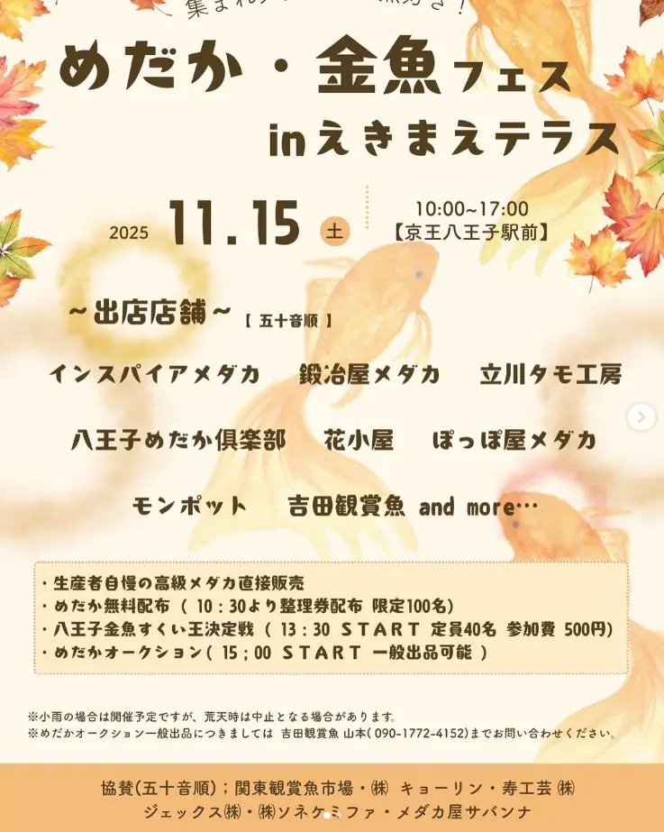 八王子めだか・金魚フェス